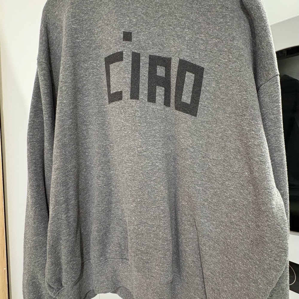 Clare V Gray Crewneck Sweater